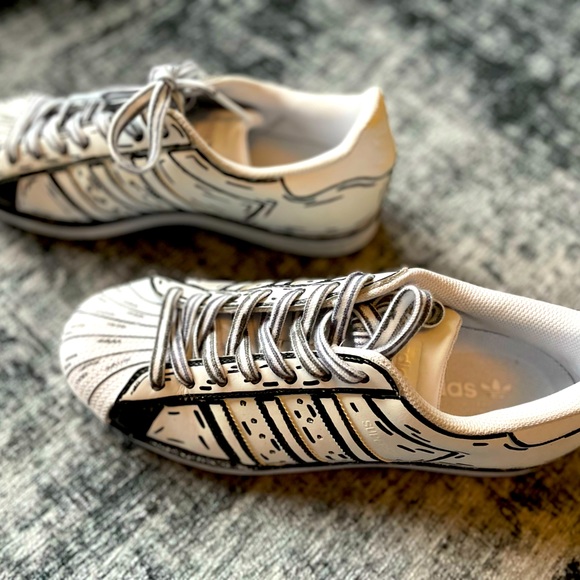 Adidas SUPERSTAR Shelltops - Custom Kix by Coop - Picture 1 of 5